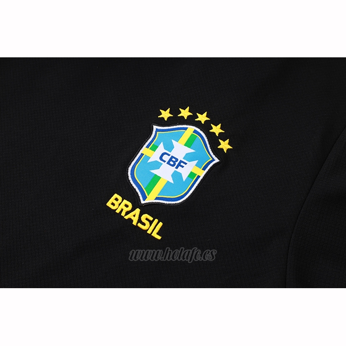 Chandal del Brasil Manga Corta 2026-2027 Negro - Pantalon Corto